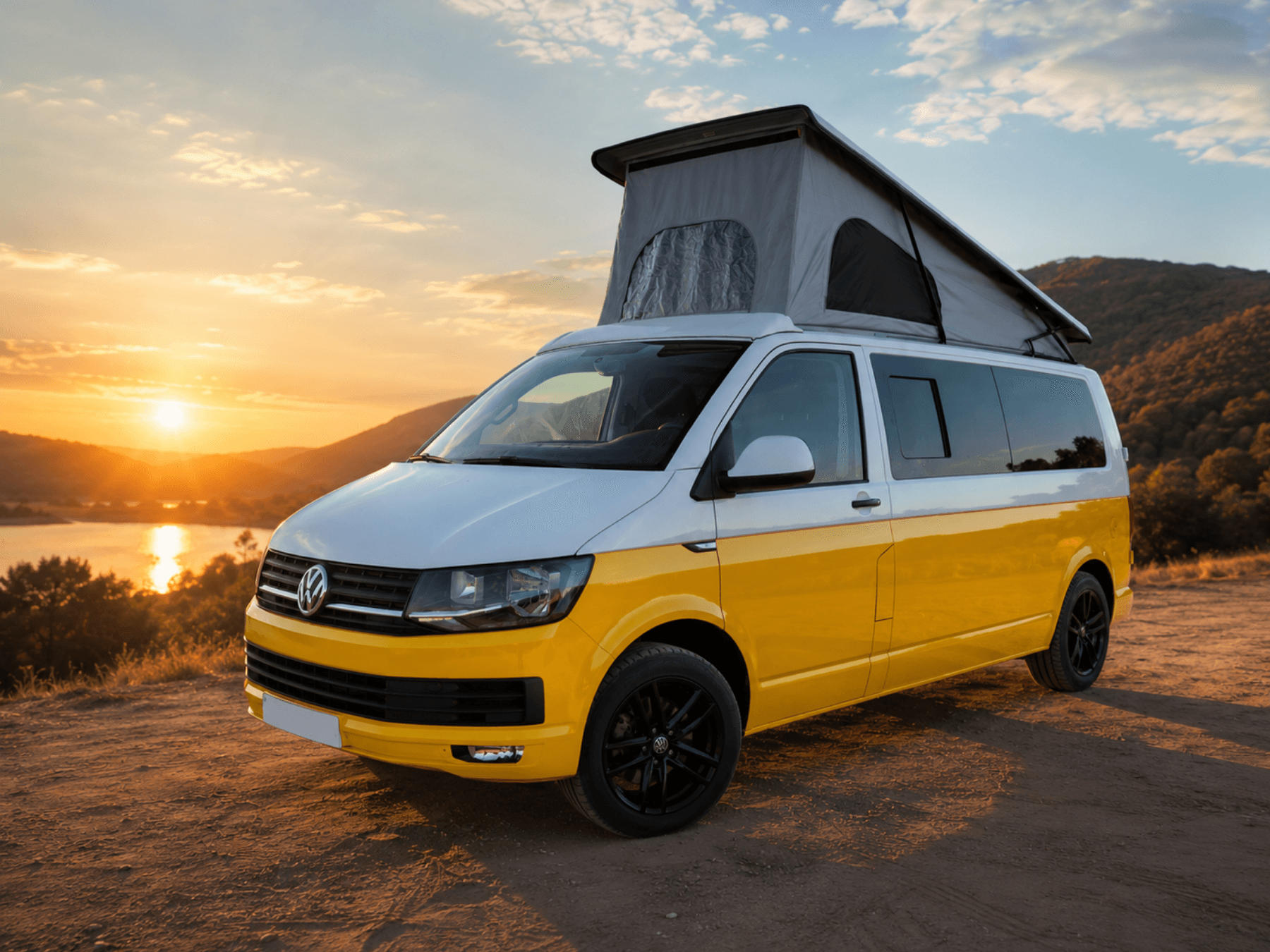 Winkle Báltico, camper Volkswagen Transporter T6 con techo elevable